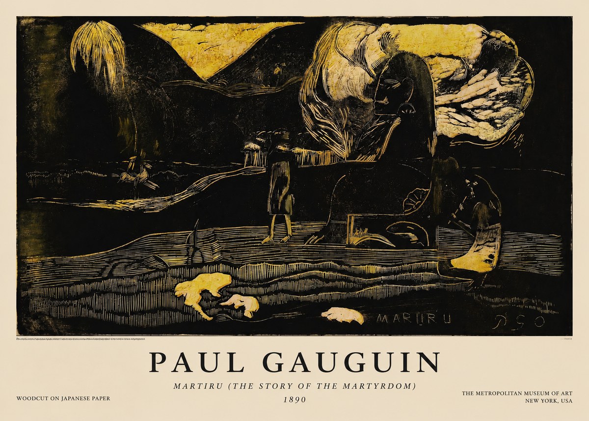 Paul Gauguin Mairit U No5 - Póster