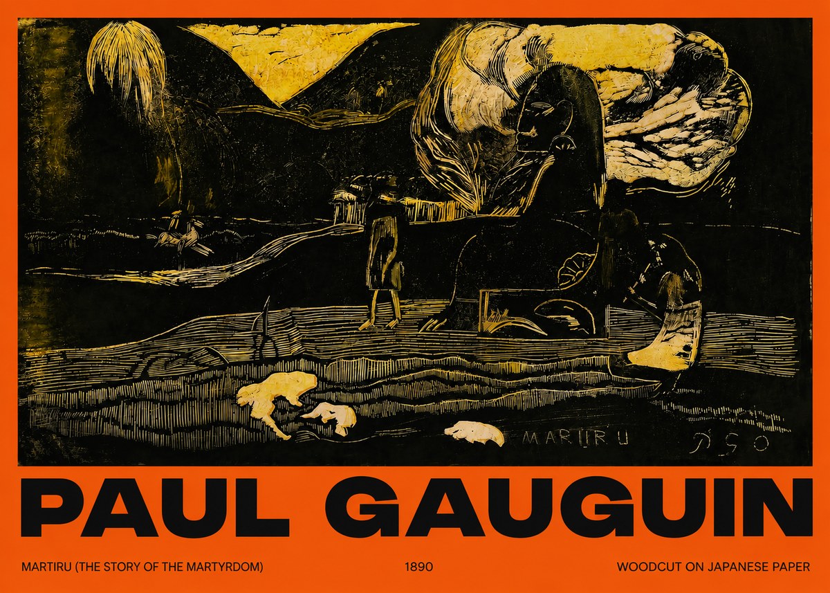 Paul Gauguin Mairit U No6 - Póster