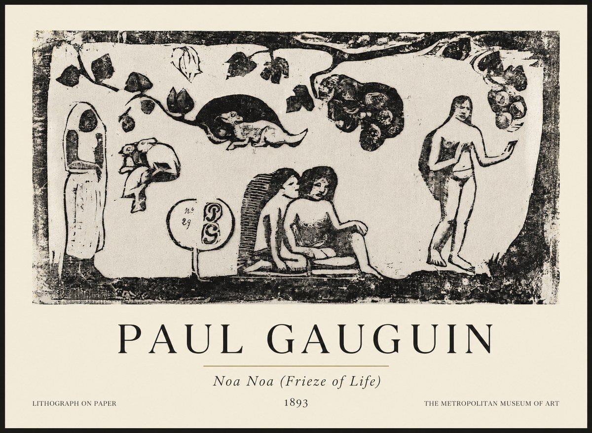 Paul Gauguin Noa Noa (Frieze of Life) No1 - Póster