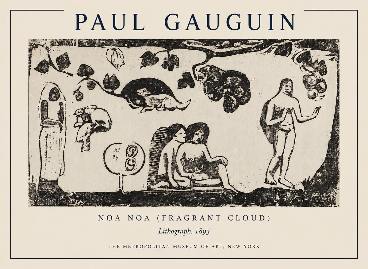 Paul Gauguin Noa Noa (Frieze of Life) No5 - Póster