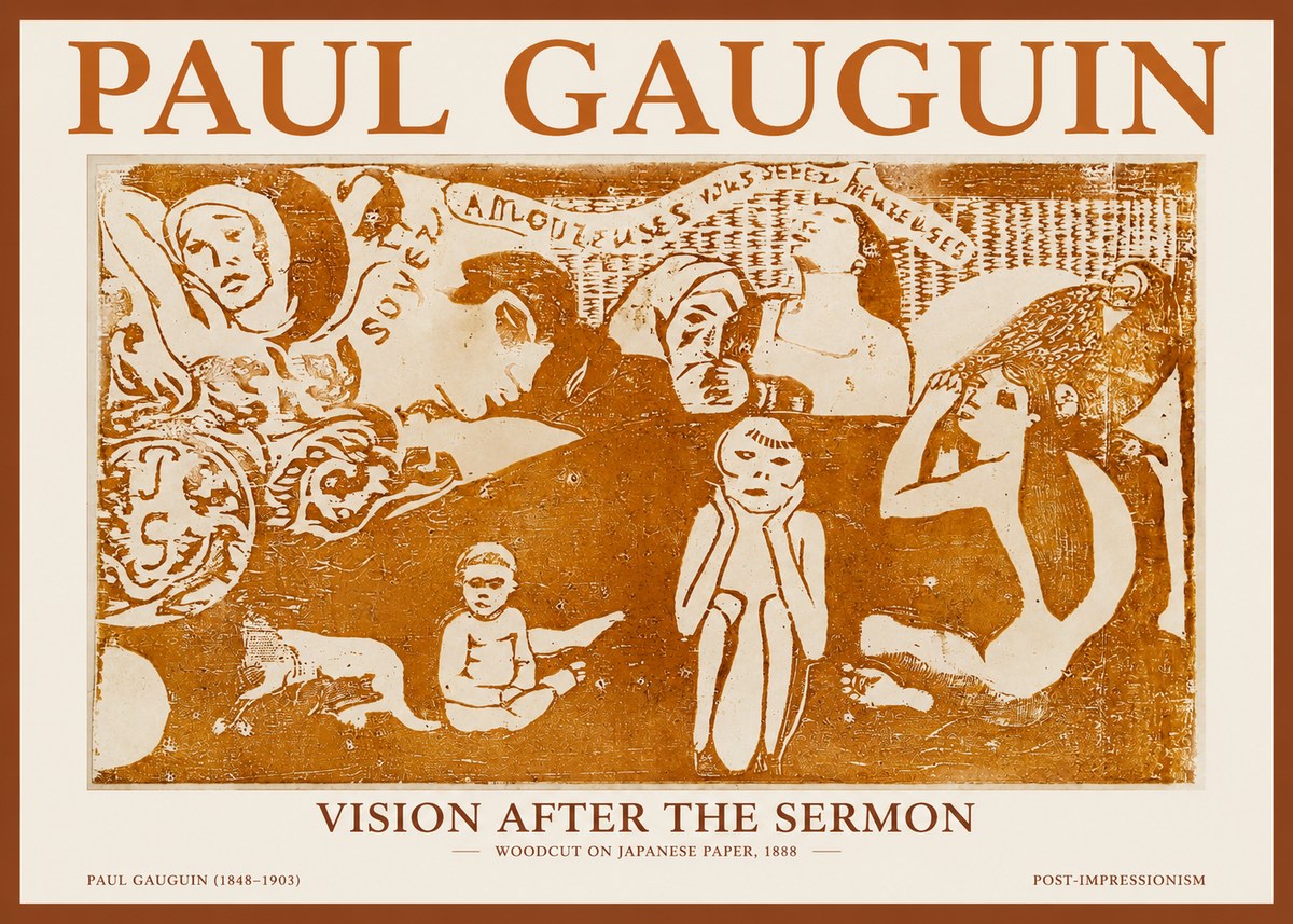 Paul Gauguin Amoureuses (Lovers) No2 - Póster