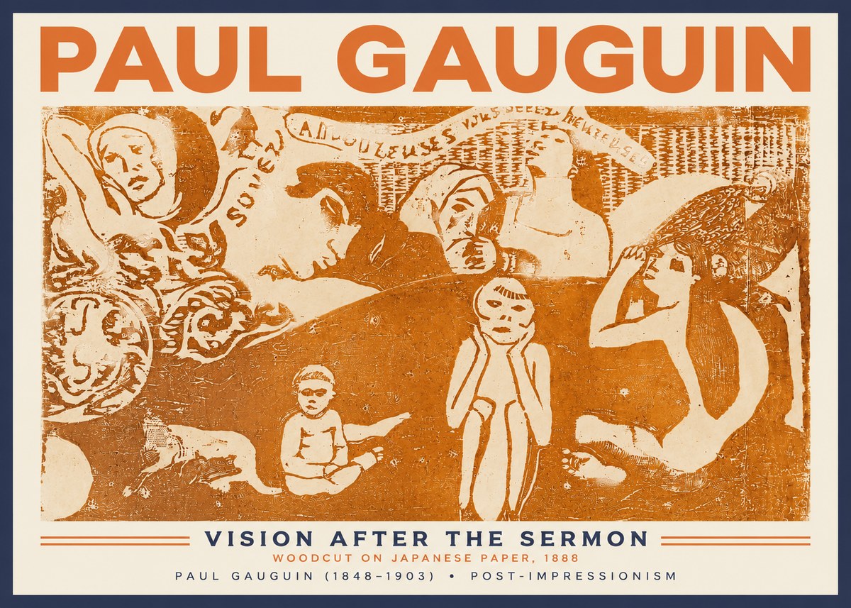 Paul Gauguin Amoureuses (Lovers) No3 - Póster