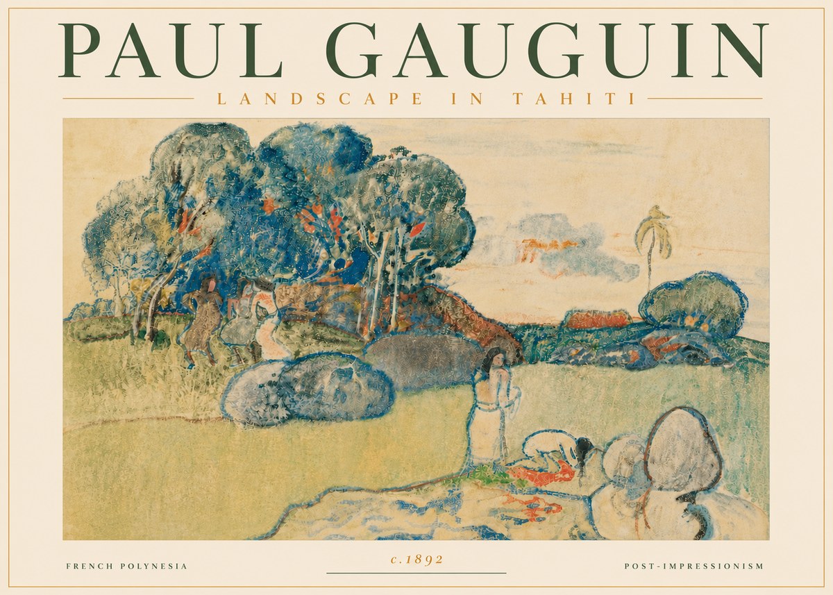 Paul Gauguin Landscape in Tahiti I No6 - Póster