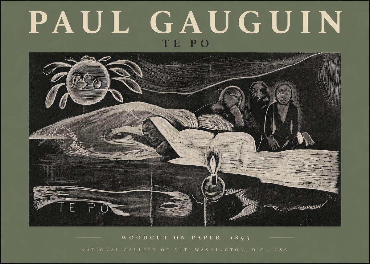 Paul Gauguin Te Po No3 - Póster