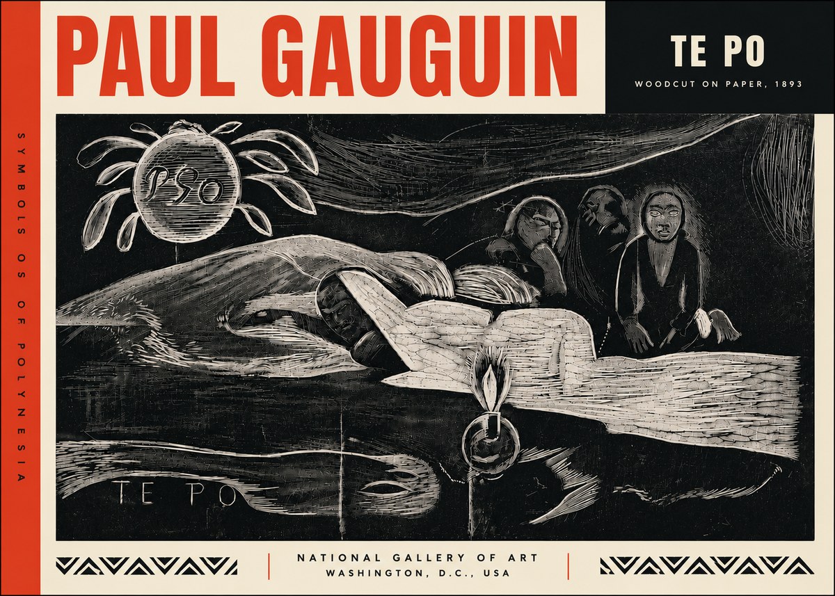 Paul Gauguin Te Po No6 - Póster