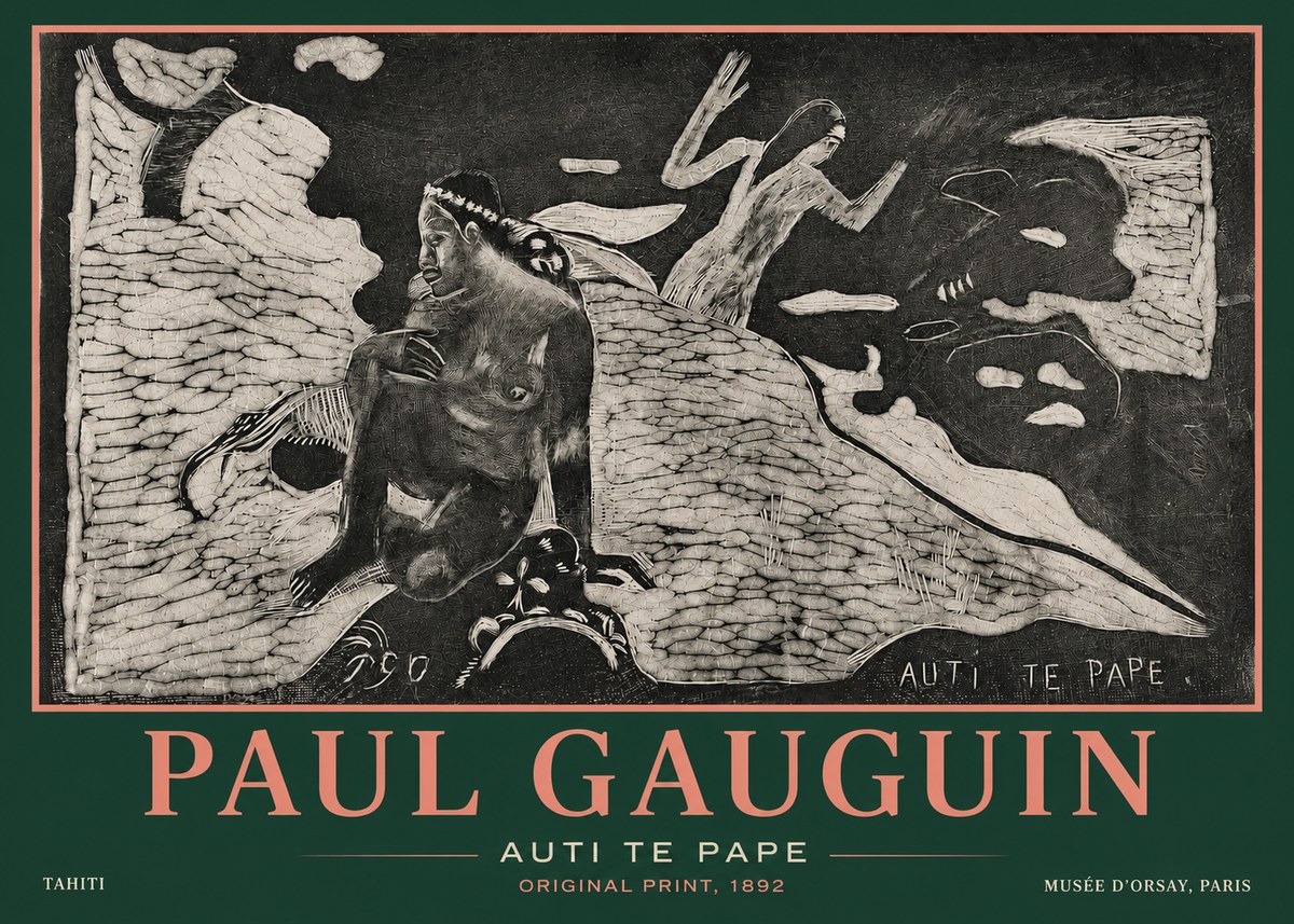 Paul Gauguin Auti Te Pape No3 - Póster