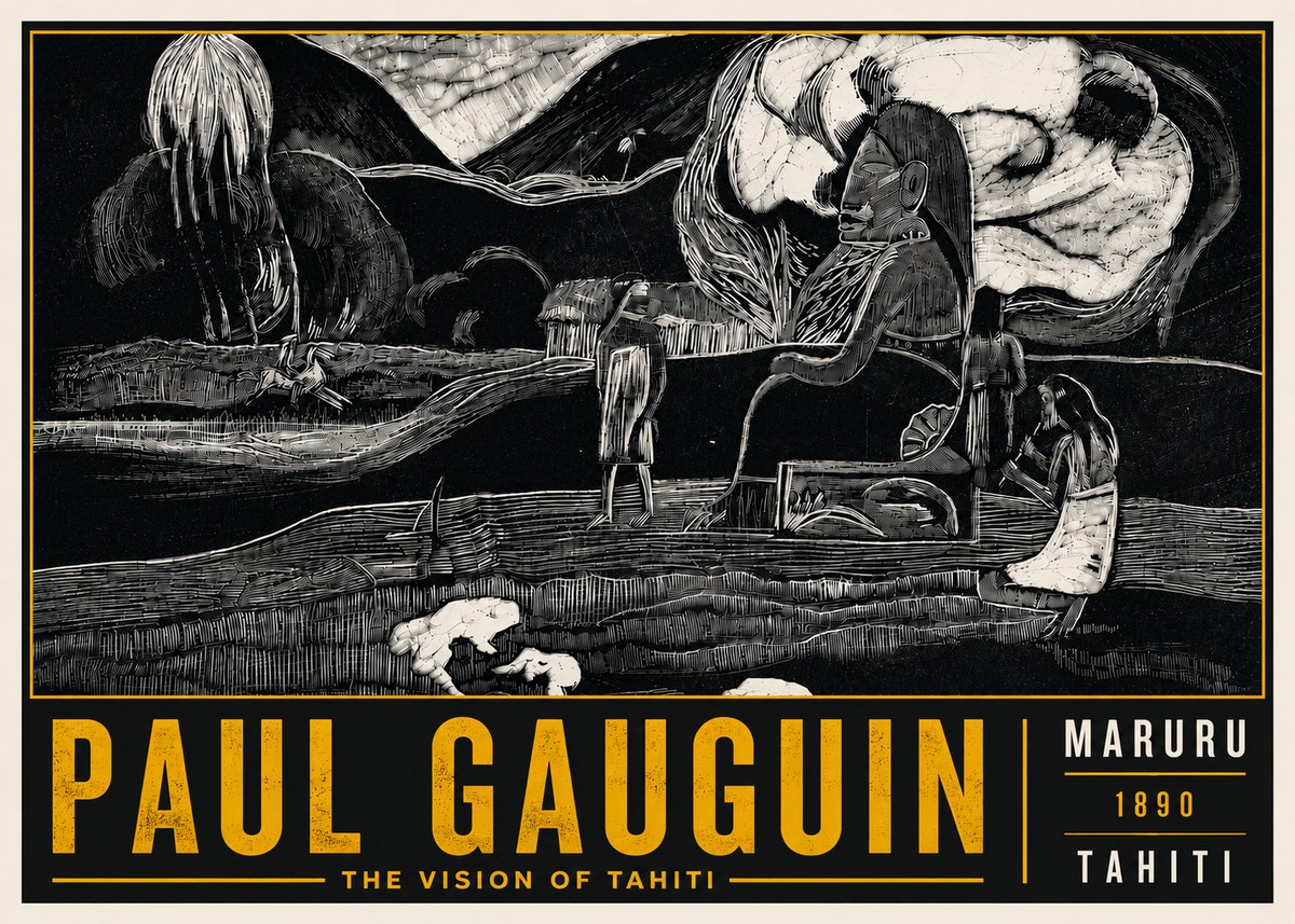 Paul Gauguin Maruru No6 - Póster