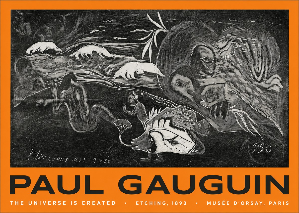 Paul Gauguin The Universe Is Created I No2 - Póster