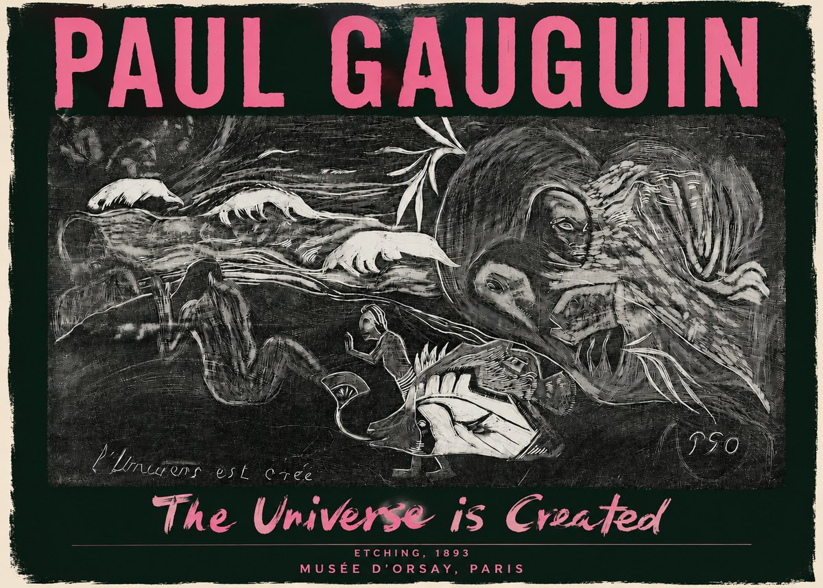 Paul Gauguin The Universe Is Created I No3 - Póster