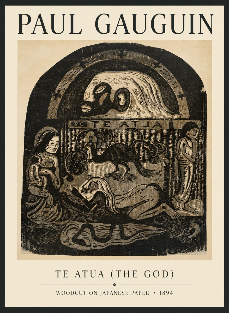 Paul Gauguin Te Atua (the God) No6 - Póster