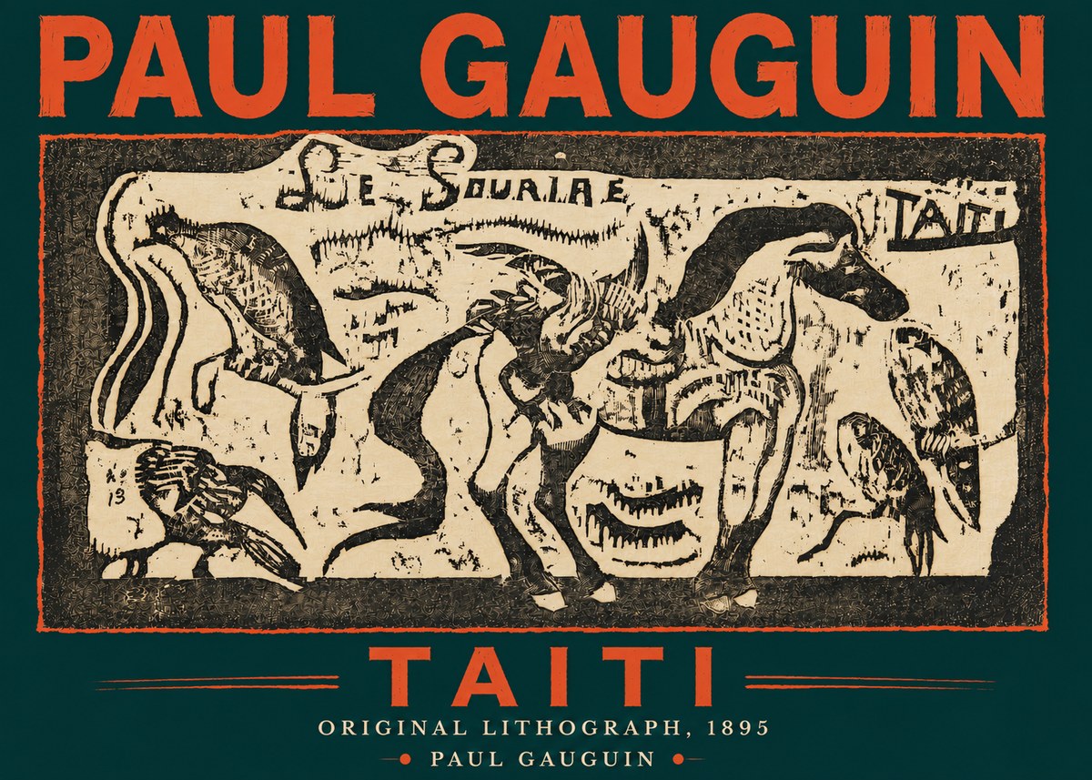 Paul Gauguin Taiti No4 - Póster