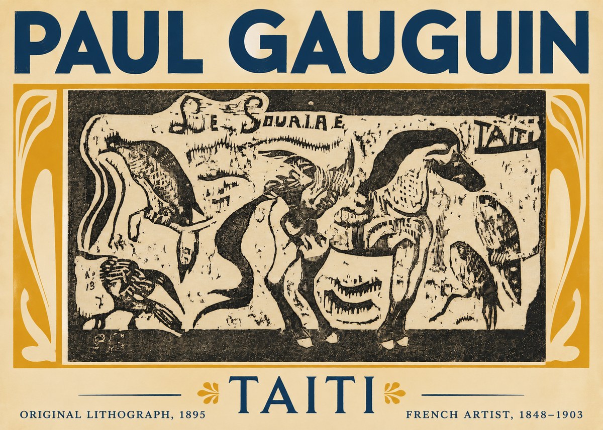 Paul Gauguin Taiti No5 - Póster