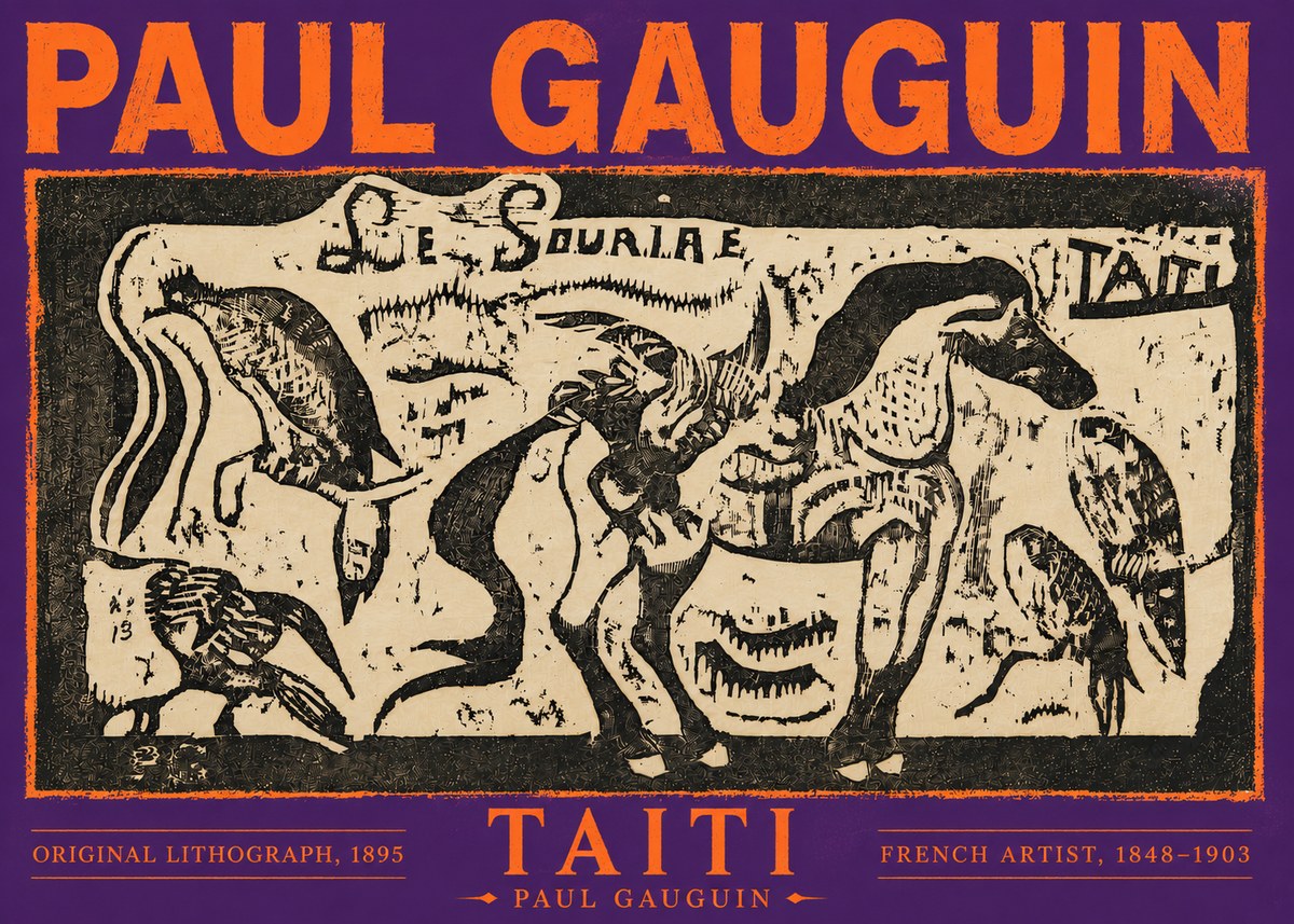 Paul Gauguin Taiti No6 - Póster