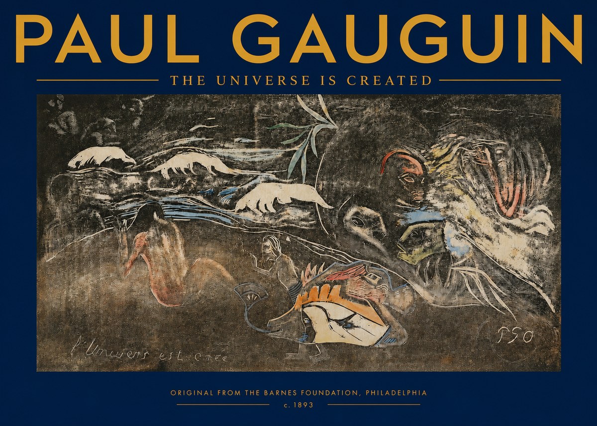Paul Gauguin The Universe Is Created II No2 - Póster