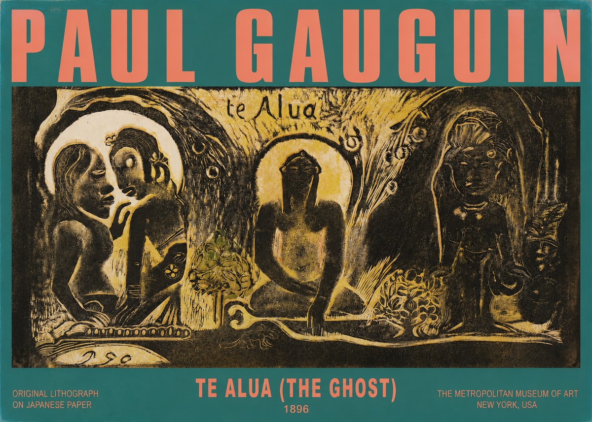 Paul Gauguin Te Alua (the Ghost) No2 - Póster