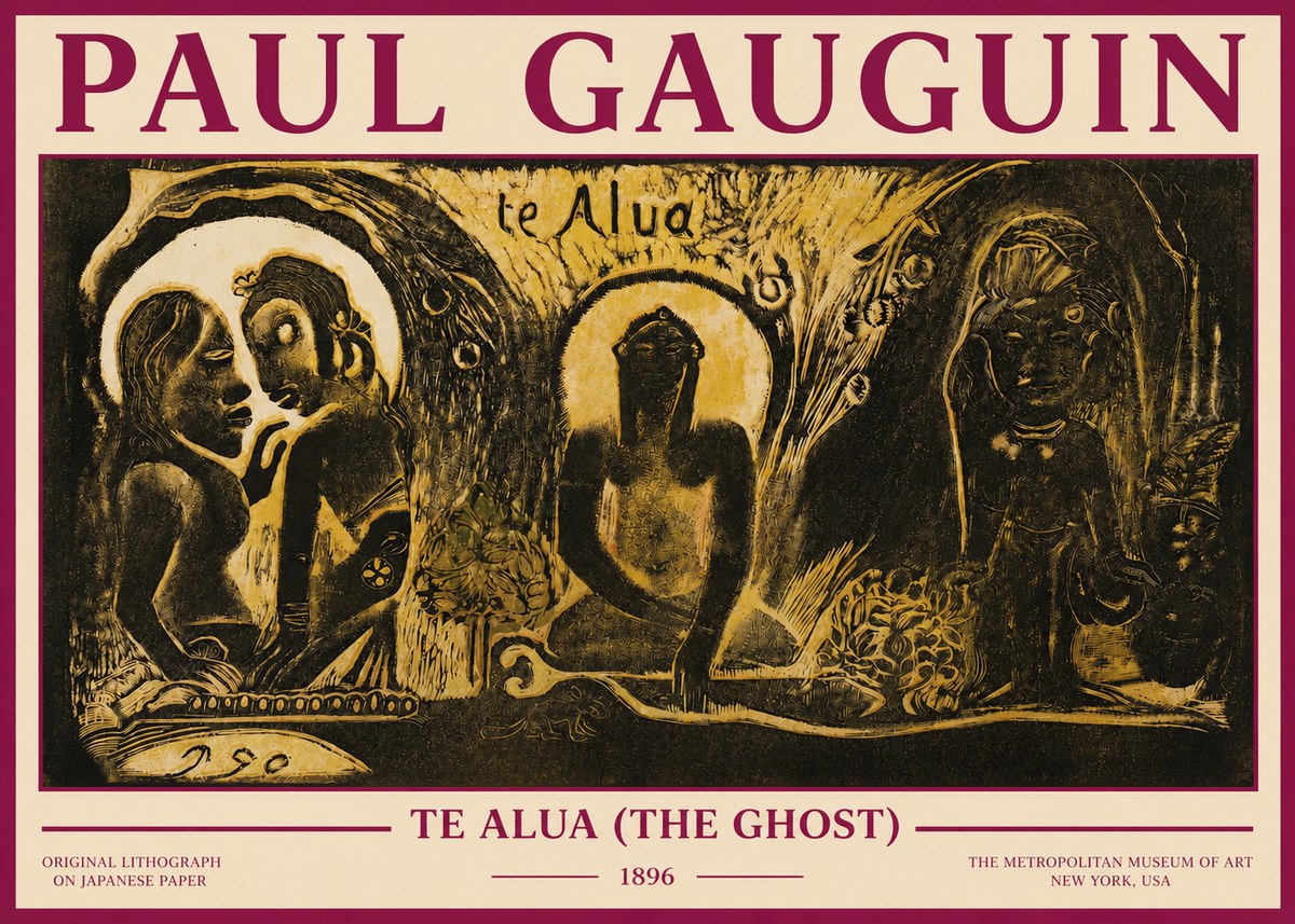 Paul Gauguin Te Alua (the Ghost) No3 - Póster