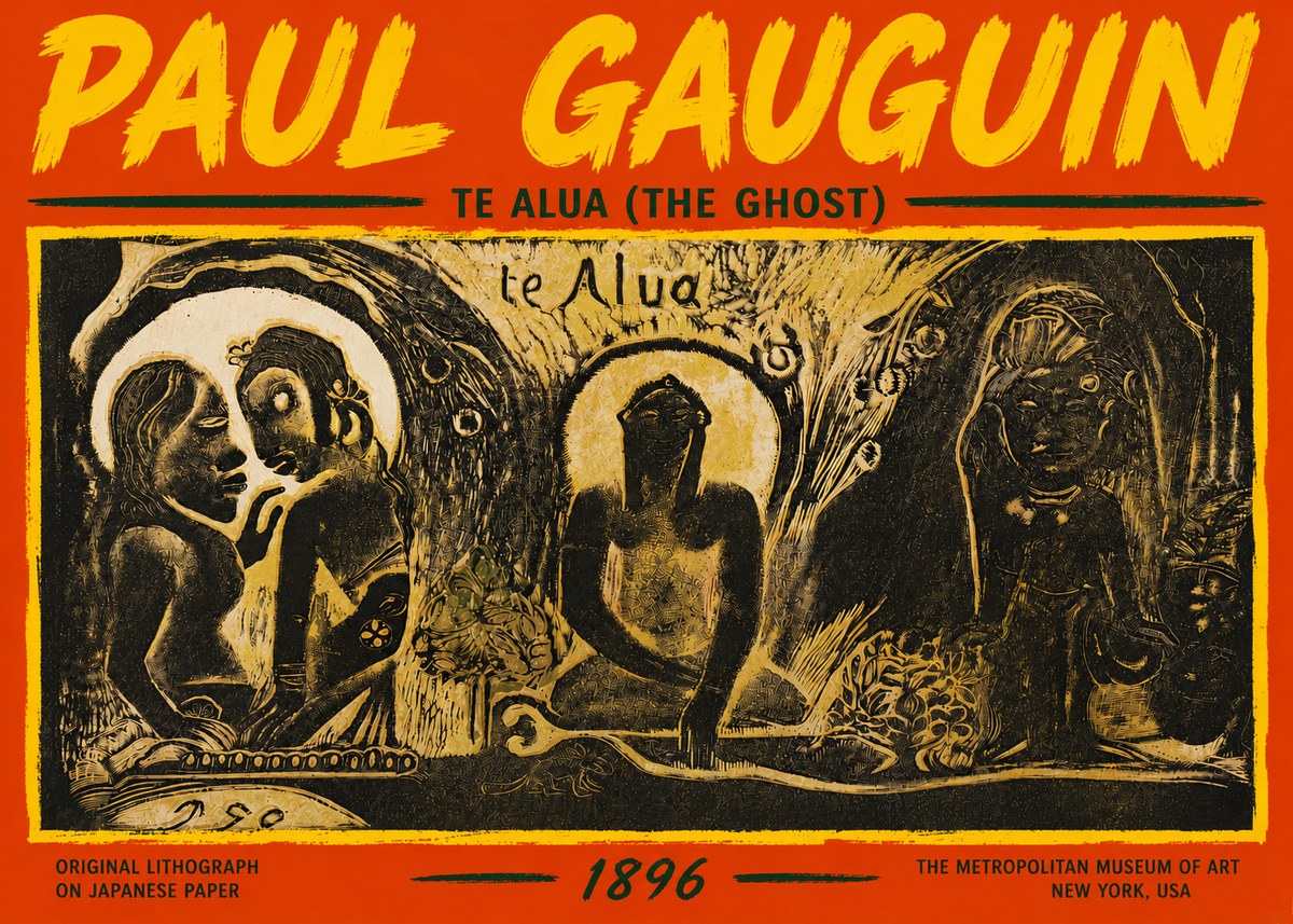 Paul Gauguin Te Alua (the Ghost) No5 - Póster