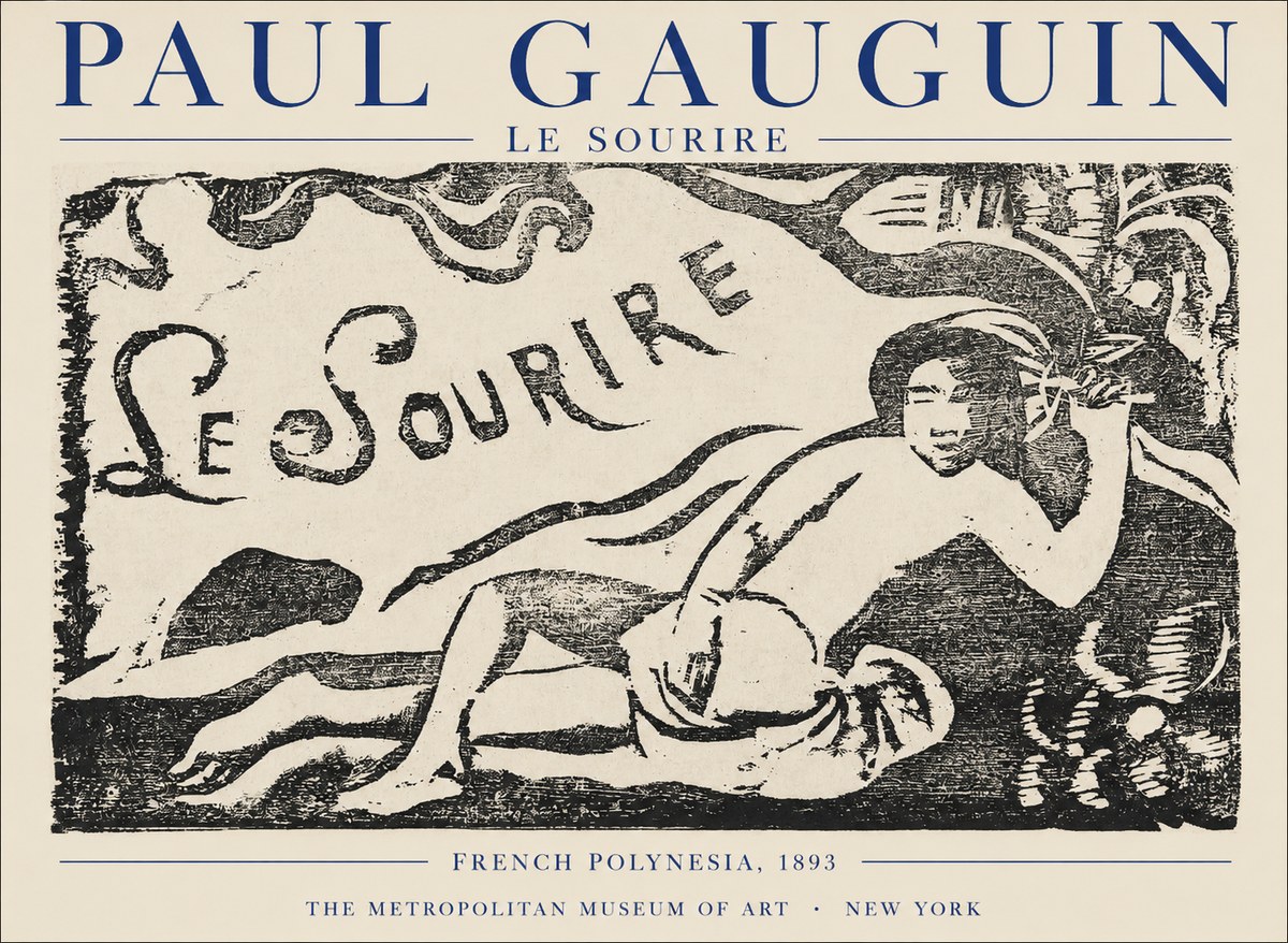 Paul Gauguin Le Sourire No1 - Póster