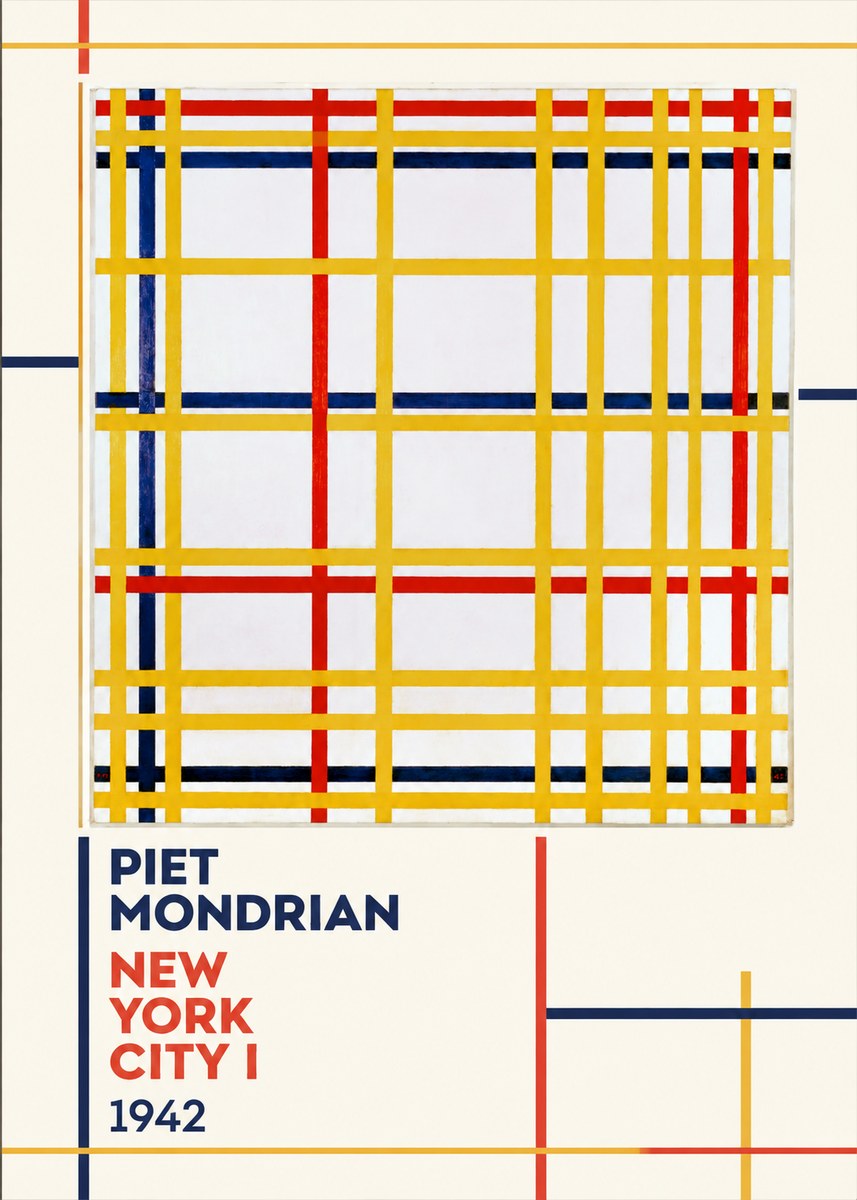 Piet Mondrian New York City I No2 - Póster