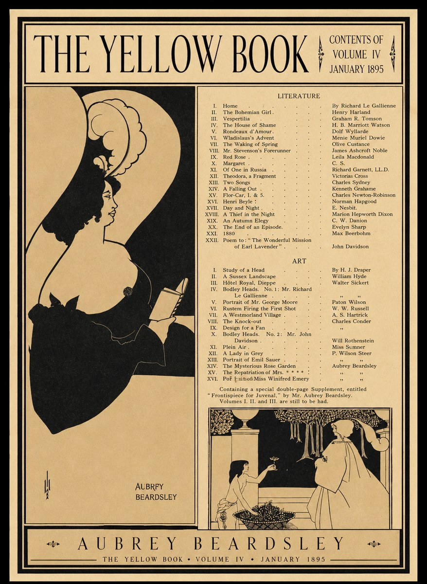 Aubrey Beardsley The Yellow Book II No1 - Póster