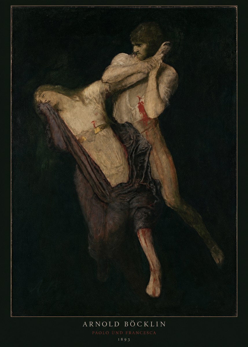 Arnold Böcklin Paolo Und Francesca No3 - Póster