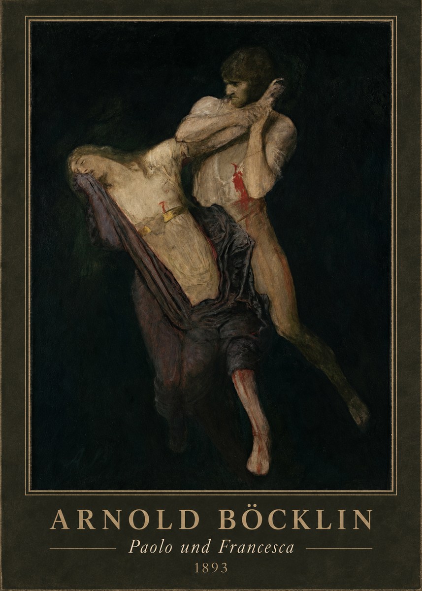 Arnold Böcklin Paolo Und Francesca No4 - Póster