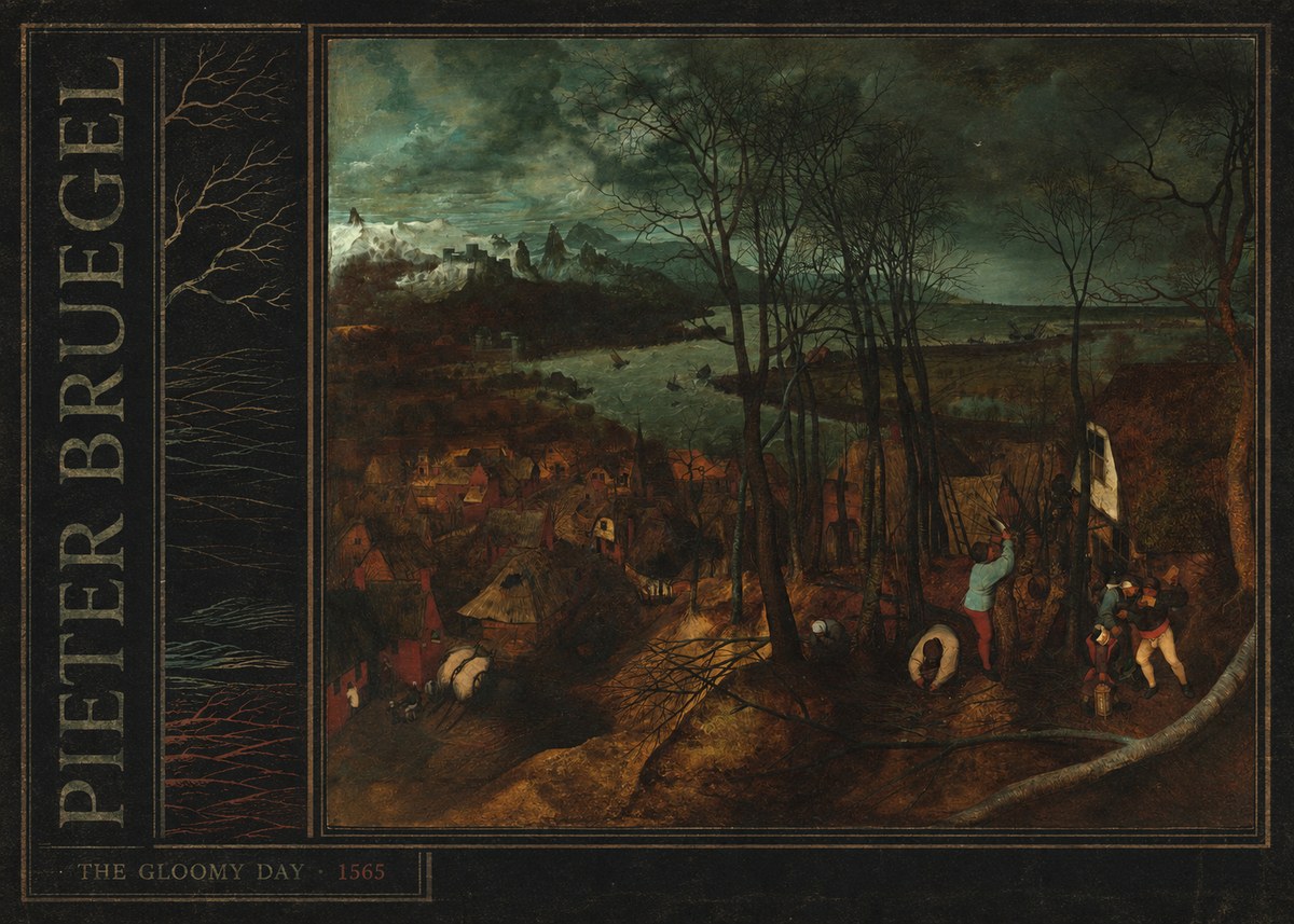 Pieter Bruegel The Gloomy Day No2 - Póster