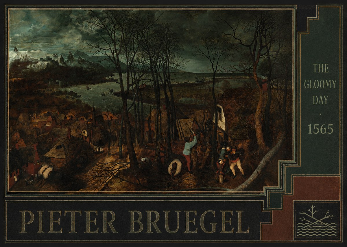 Pieter Bruegel The Gloomy Day No6 - Póster