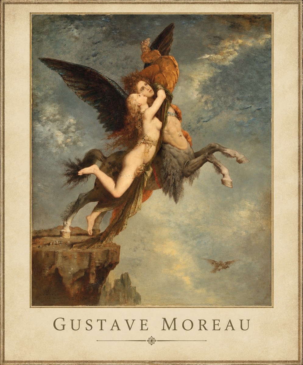 Gustave Moreau The Chimaera No1 - Póster