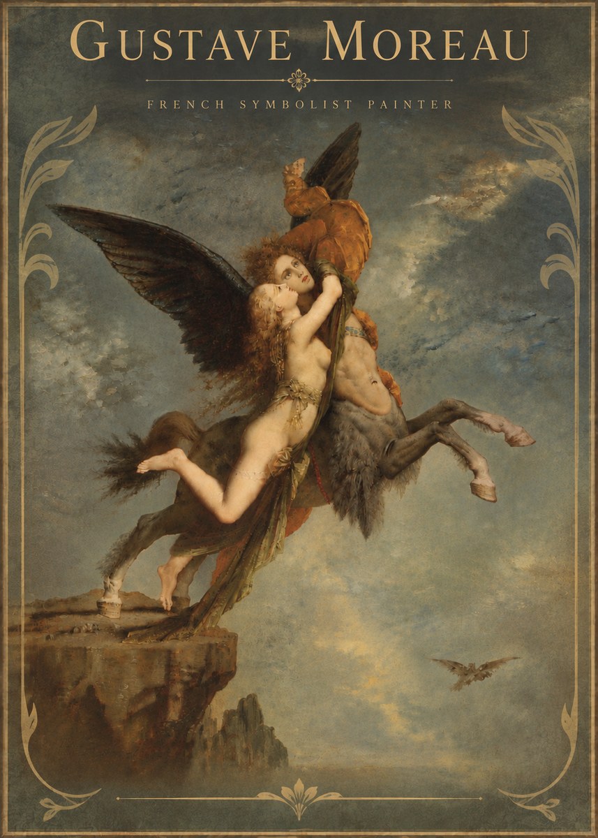 Gustave Moreau The Chimaera No6 - Póster