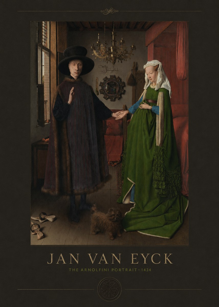 Jan van Eyck The Arnolfini Portrait I No4 - Póster