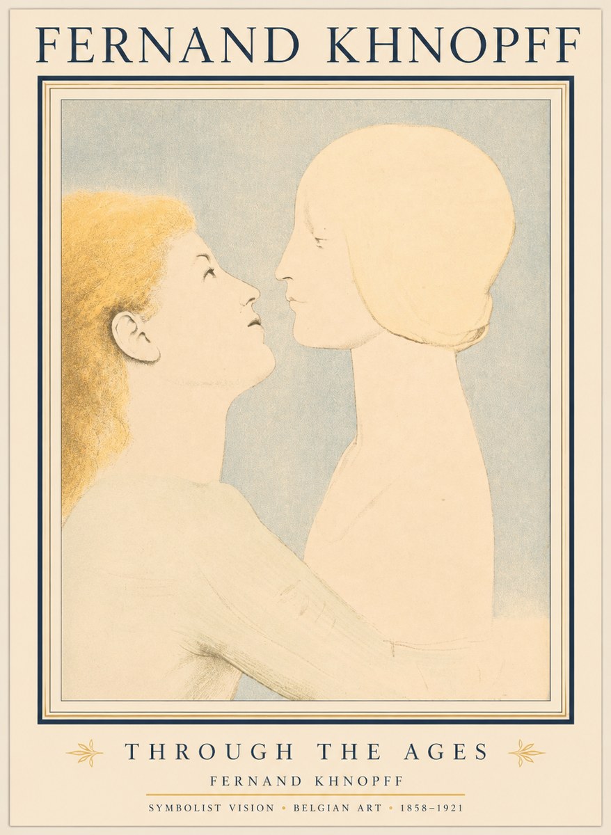 Fernand Khnopff Through the Ages No1 - Póster