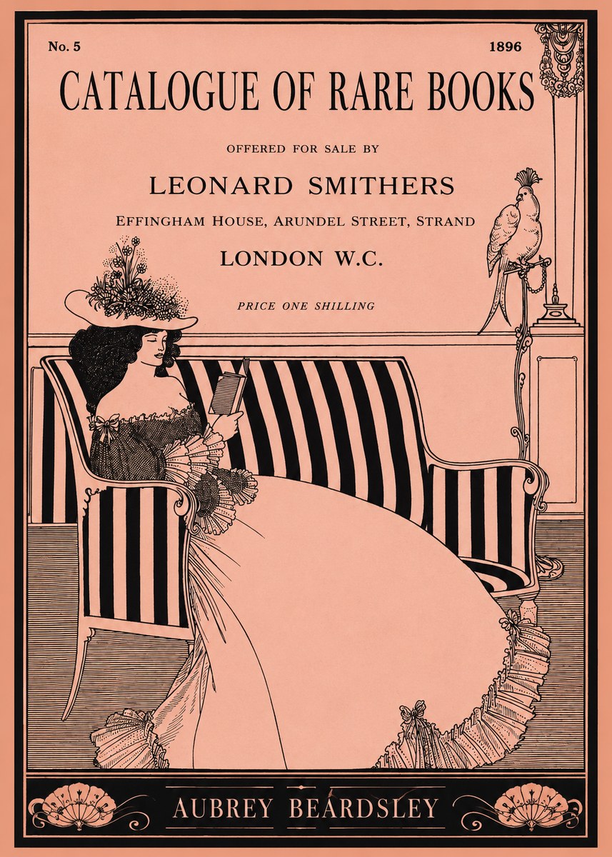 Aubrey Beardsley Catalogue of Rare Books No1 - Póster