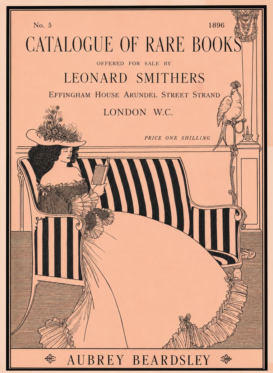 Aubrey Beardsley Catalogue of Rare Books No3 - Póster