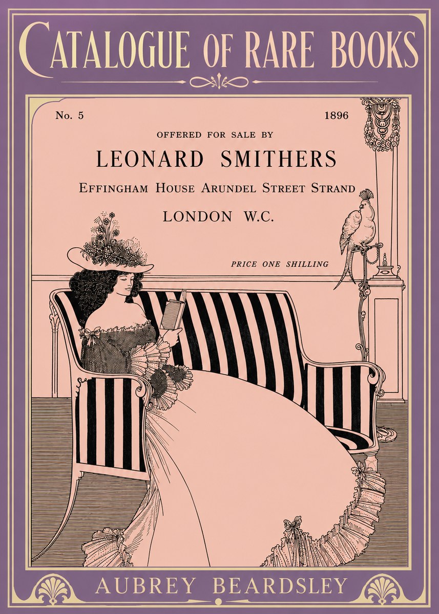 Aubrey Beardsley Catalogue of Rare Books No6 - Póster