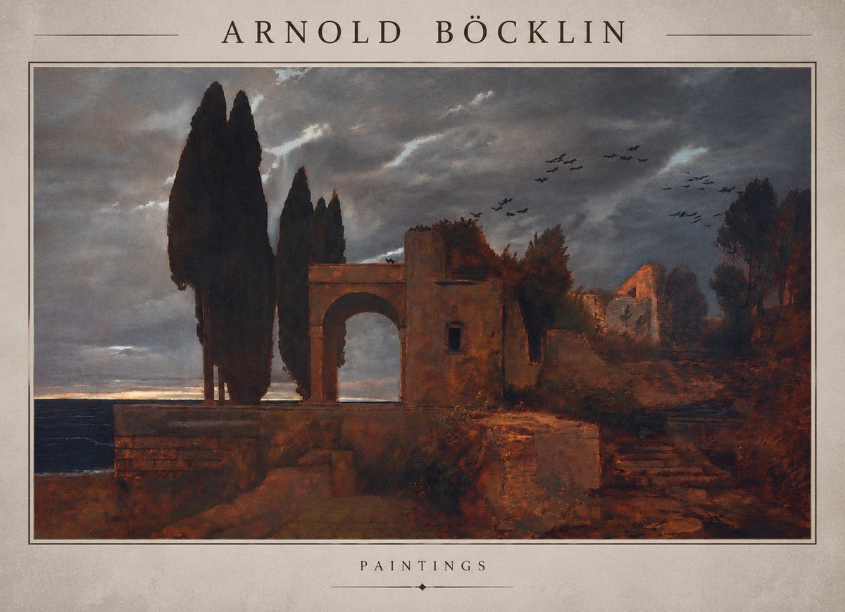Arnold Böcklin Villa by the Sea I No5 - Póster