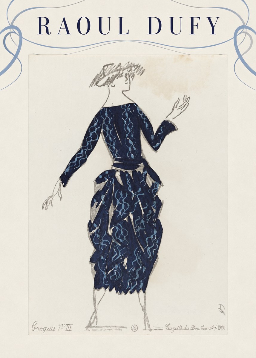 Raoul Dufy Croquis N°iii No3 - Póster