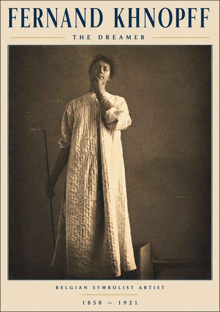 Fernand Khnopff The Dreamer No3 - Póster
