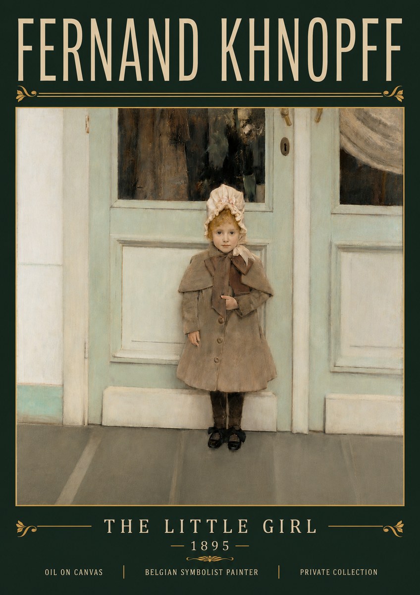 Fernand Khnopff The Little Girl No6 - Póster
