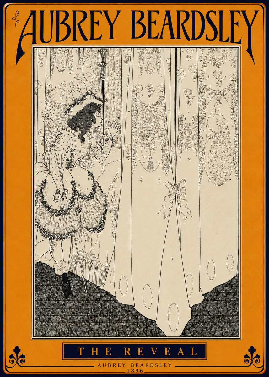 Aubrey Beardsley The Reveal No4 - Póster