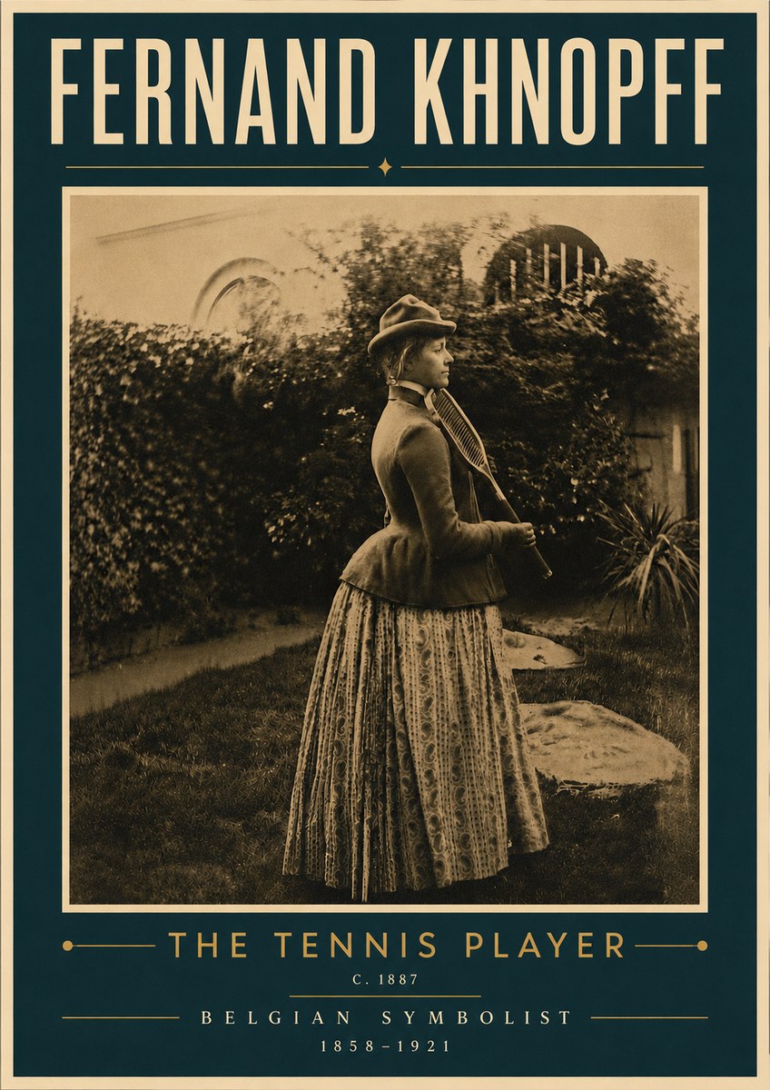 Fernand Khnopff The Tennis Player No5 - Póster