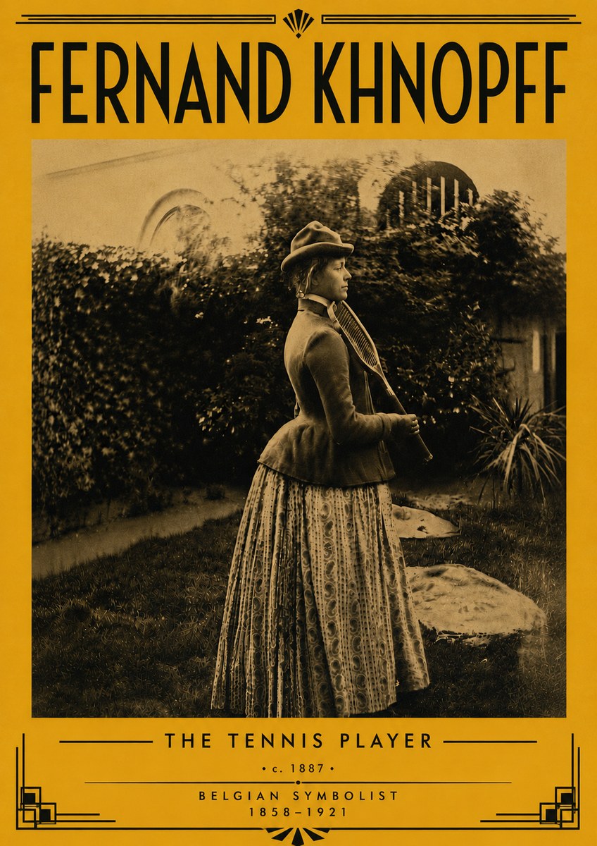 Fernand Khnopff The Tennis Player No6 - Póster