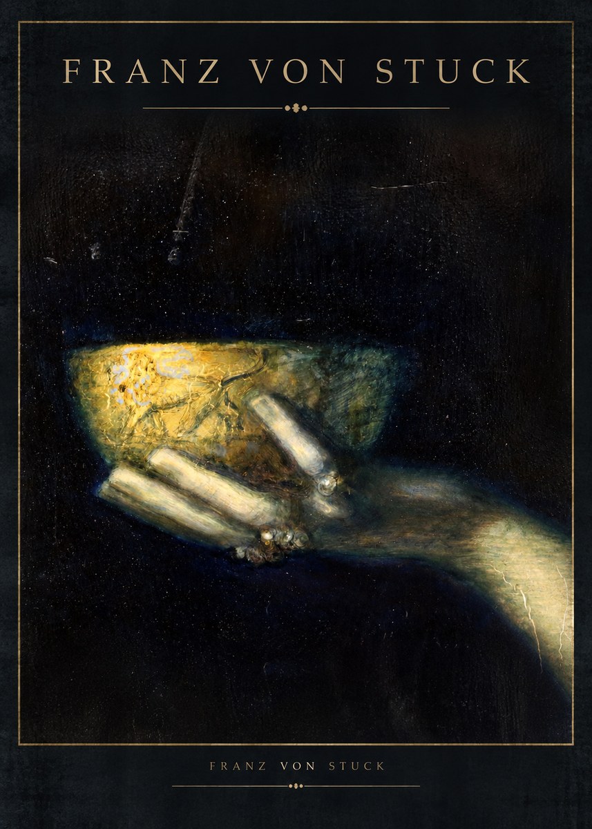 Franz von Stuck Die Schöne Hand Mit Der Schale No2 - Póster