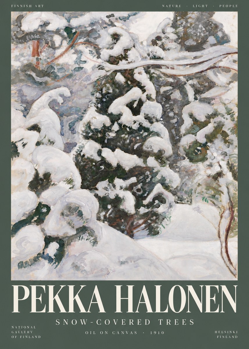 Pekka Halonen Winter Forest I No5 - Póster