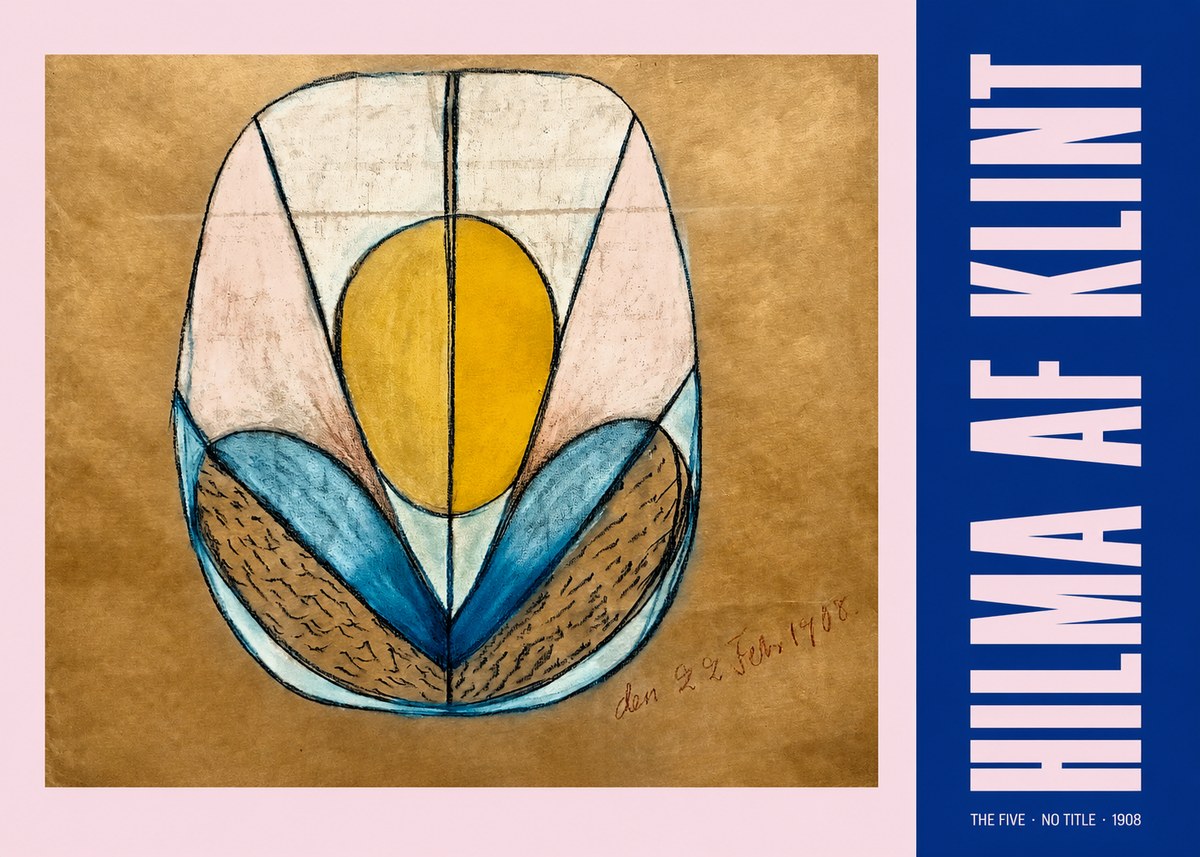 Hilma af Klint The Five - No Title No2 - Póster