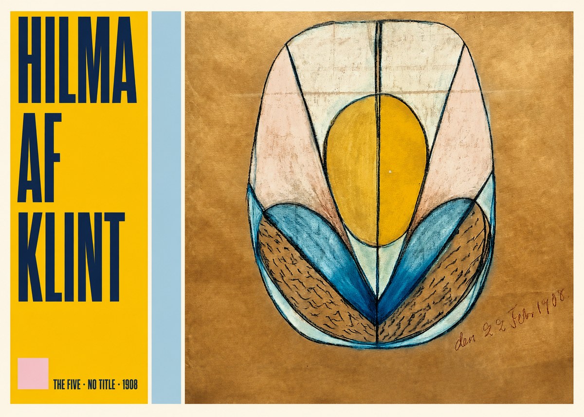 Hilma af Klint The Five - No Title No5 - Póster