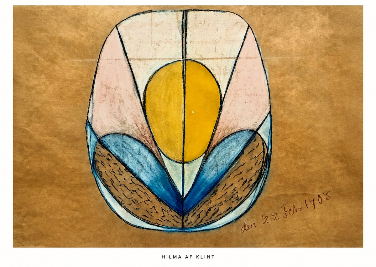 Hilma af Klint The Five - No Title No6 - Póster