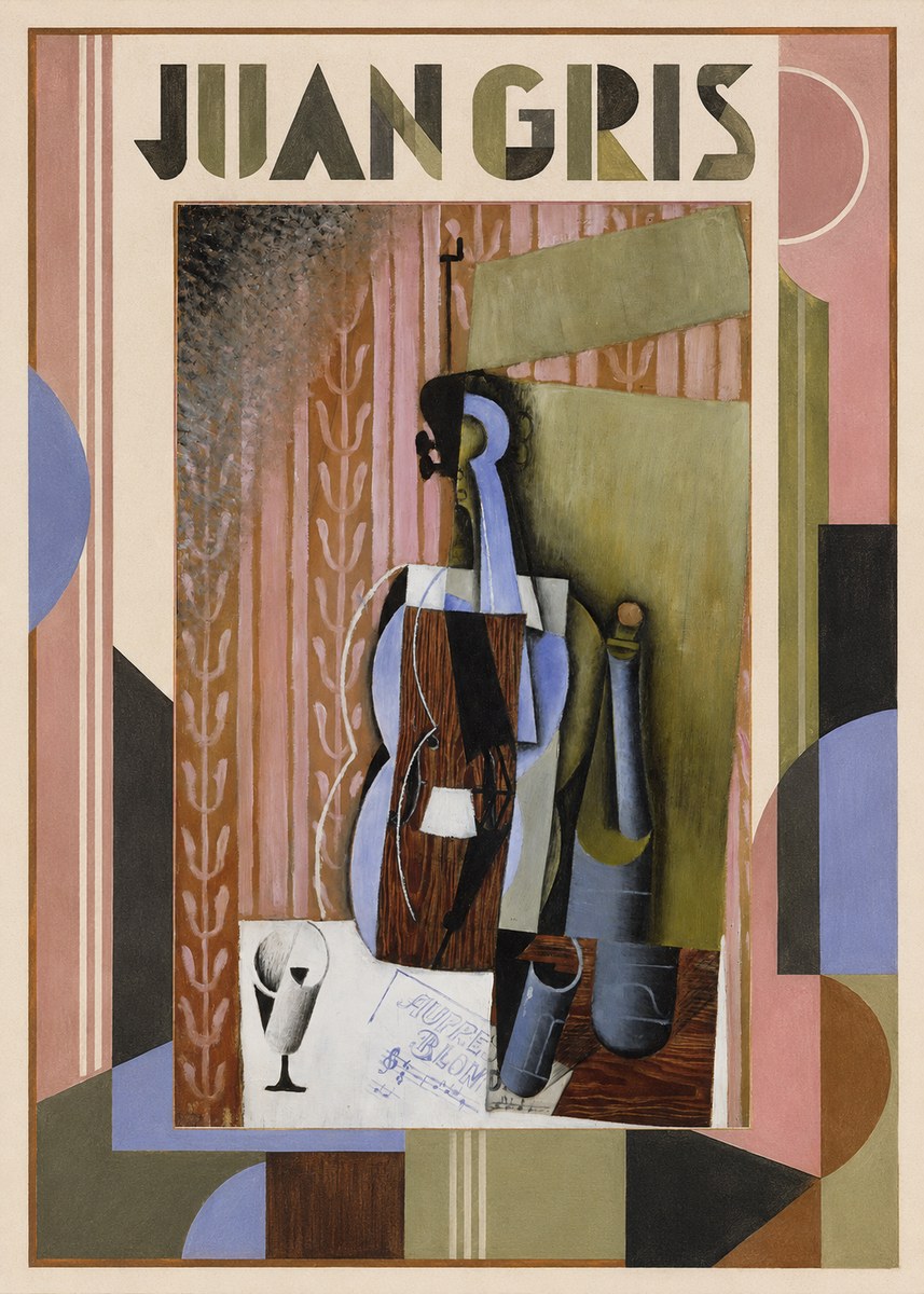 Juan Gris Still Life with Mandolin No1 - Póster