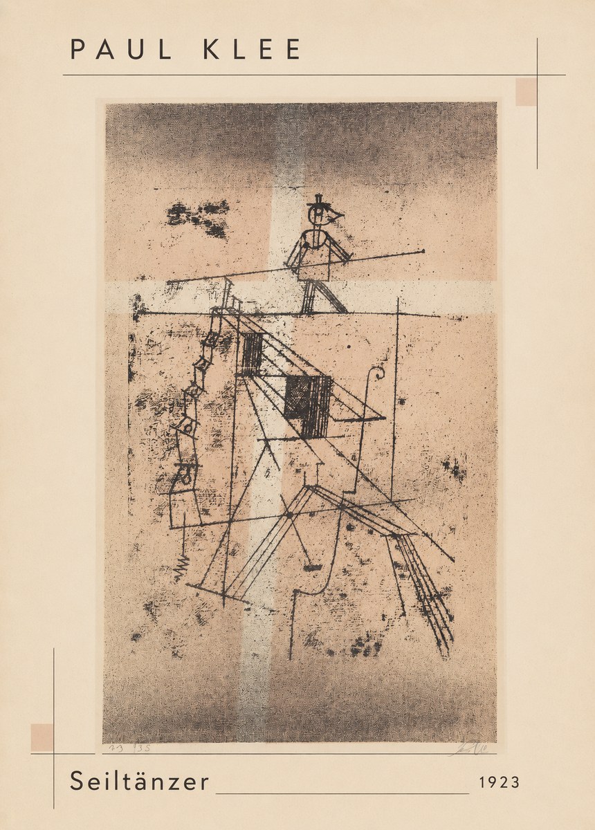 Paul Klee Seiltänzer II No3 - Póster
