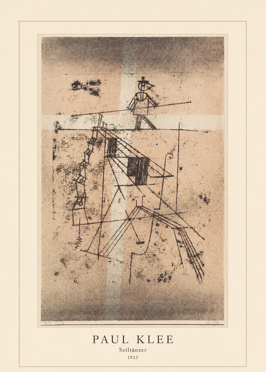 Paul Klee Seiltänzer II No4 - Póster